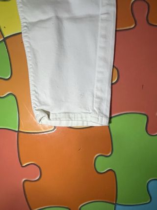 Vaqueros blancos talla XL