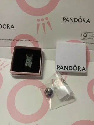 Pandora Charm Cristal de Murano Azul