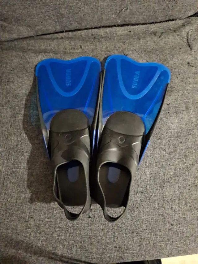 Aletas de buceo SUBEA azules, talla 36/37.