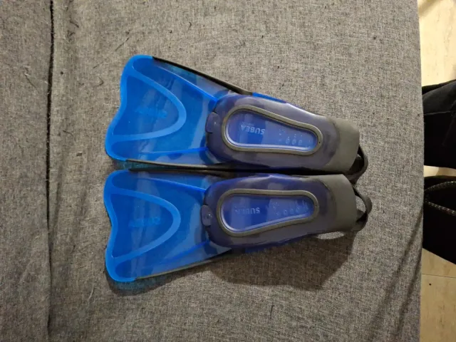 Aletas de buceo SUBEA azules, talla 36/37.