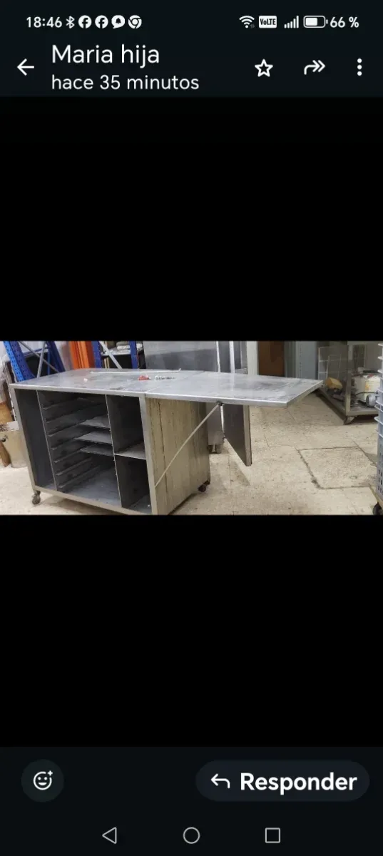 Mesa de trabajo con extractor