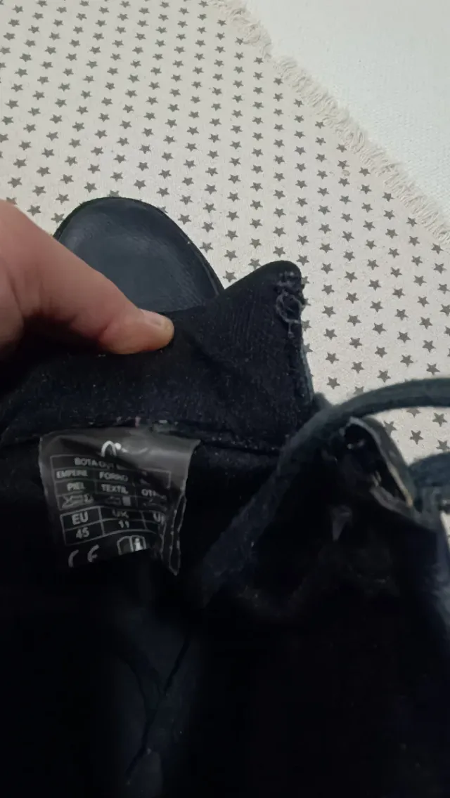 Botas de moto negras talla 45