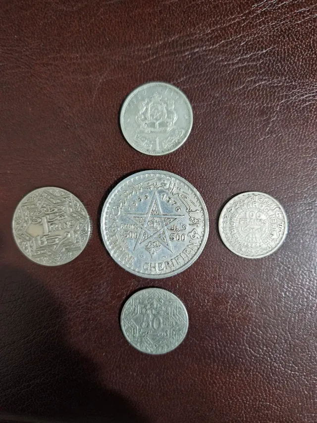 Lote de 5 monete antiche in argento collezione