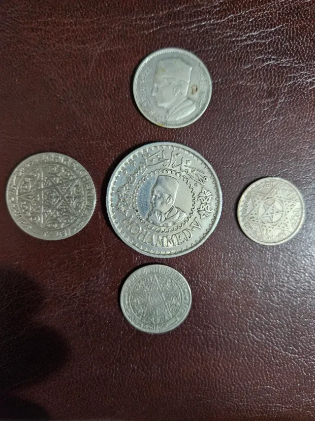 Lote de 5 monete antiche in argento collezione