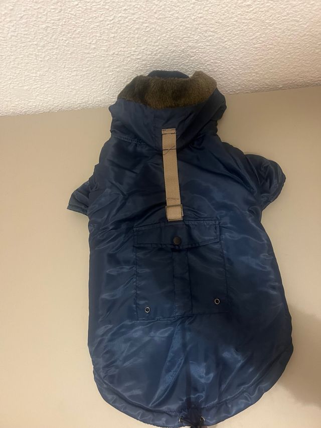 Chaqueta impermeable para perro azul