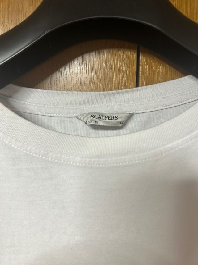 Camiseta Estampada Scalpers Blanca Talla 4XL