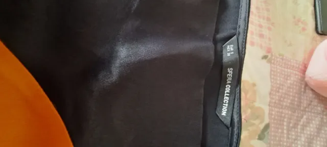 Blusa manga larga ocre y negro