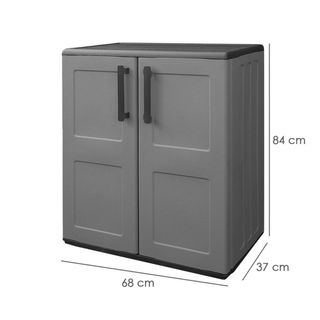 Armadio esterno in resina grigio 68x37x84cm