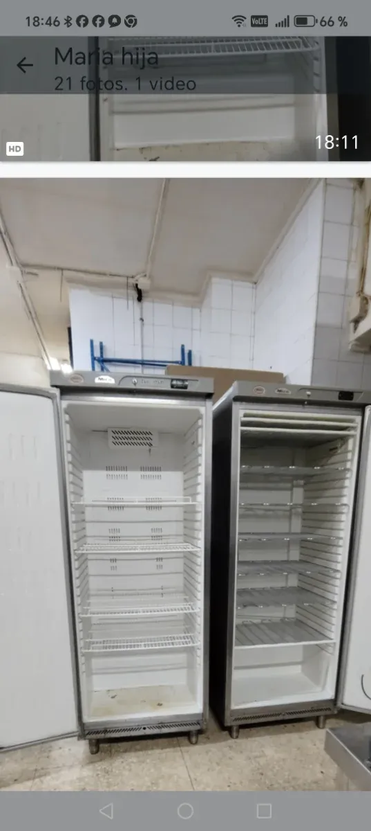 Nevera y congelador grande. Marca bahuman