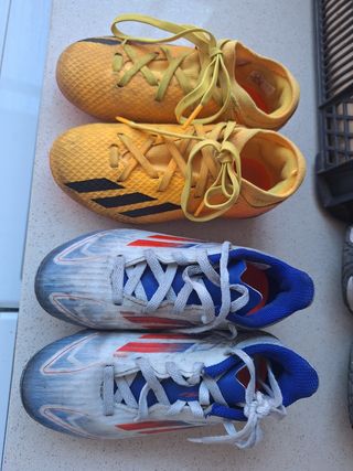 2 Zapatillas Adidas Fútbol niño