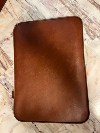 Maleta Vintage Cuero Marrón Tauro