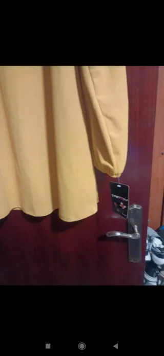 Vestido amarillo invierno mujer