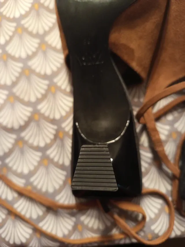 Zapatos Zara Ante Marrones T38