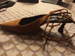 Zapatos Zara Ante Marrones T38