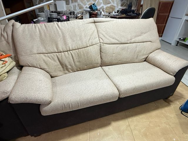 Sofá 3+2 plazas tela beige