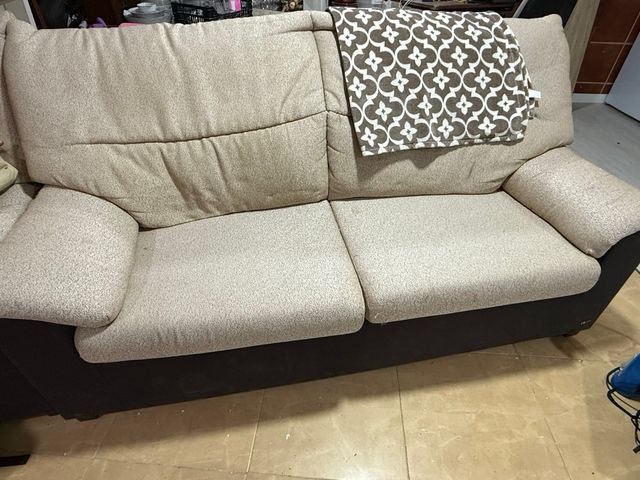 Sofá 3+2 plazas tela beige