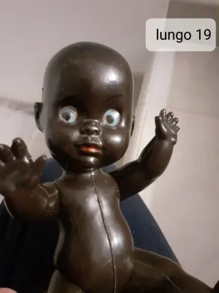 Bambola bambina nera vintage