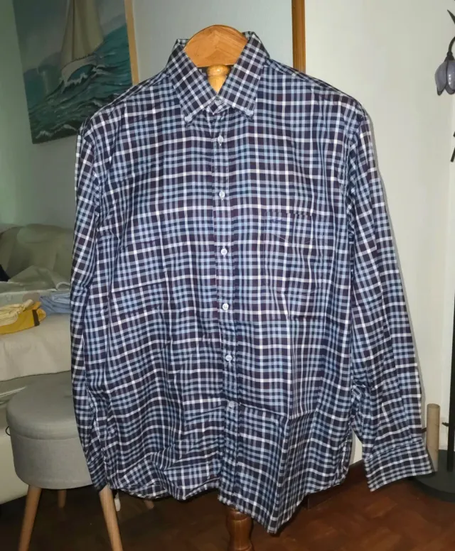 Paul Shark Camisa Cuadros Azul Marino