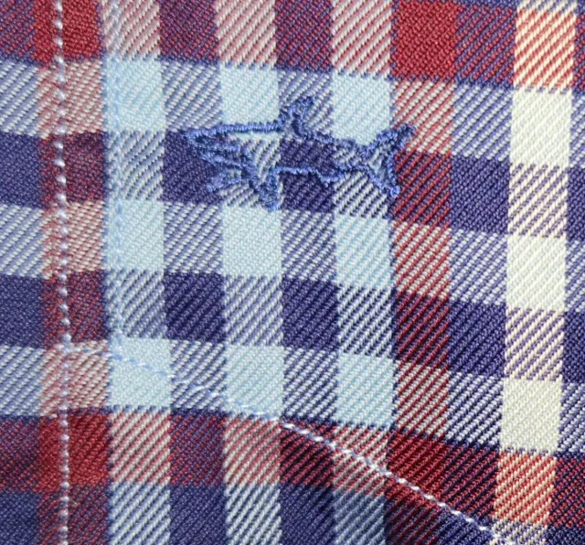 Paul Shark Camisa Cuadros Azul Marino