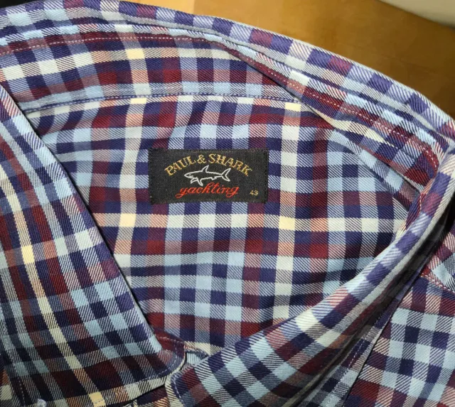 Paul Shark Camisa Cuadros Azul Marino