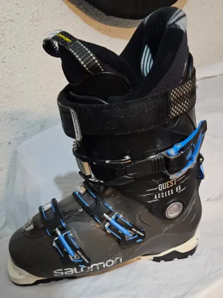 Esquís Atomic Vantage+ botas Salomon+bastones niño