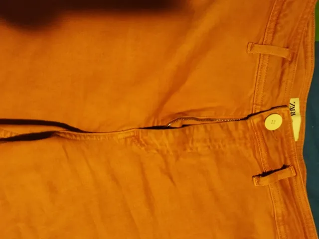 Pantalones Zara Mujer Naranja