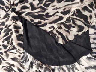 Vestido gasa estampado animal print