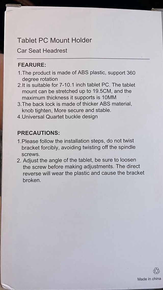 Soportes para tablets de coche.