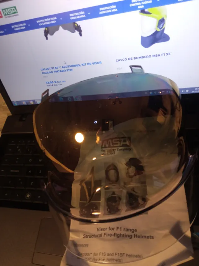 Visera Dorada MSA F1 XF