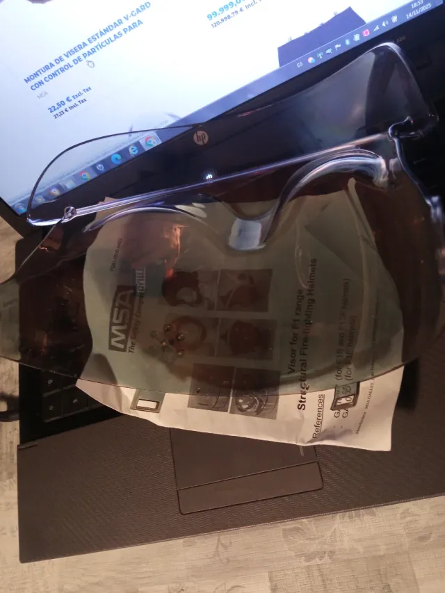 Visera Dorada MSA F1 XF