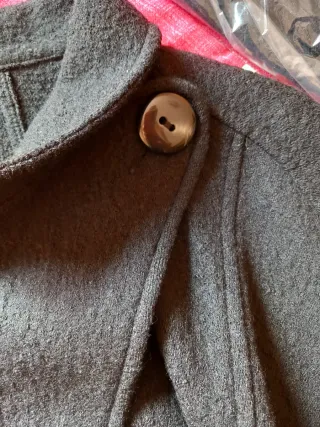 Capa de lana negra talla única