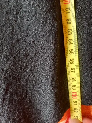 Capa de lana negra talla única