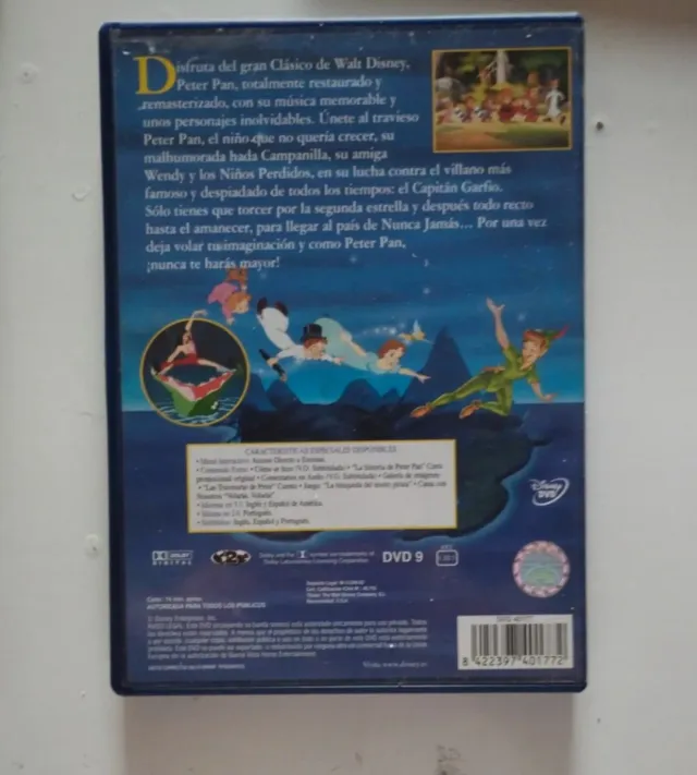 DVD Peter Pan Edición Especial Español