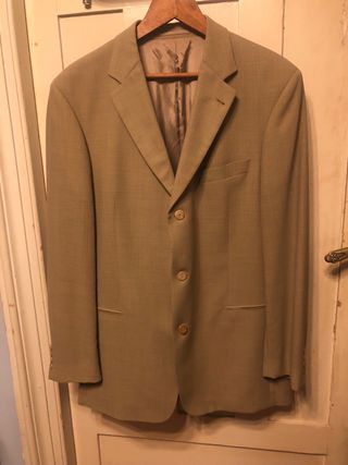 Blazer Hugo Boss Beige Corte Recto Vintage