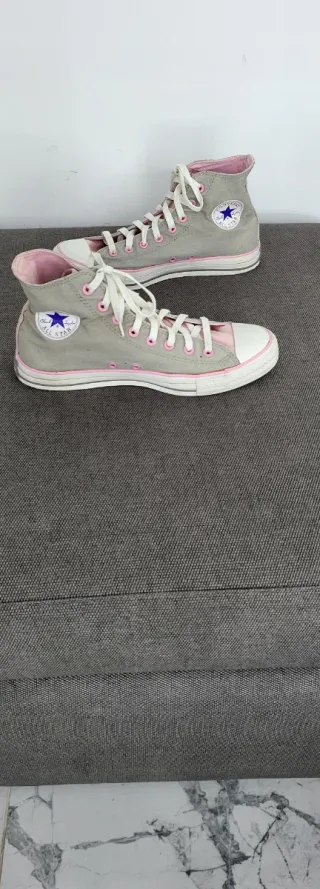 Converse Chuck Taylor Talla 42.5 Gris/Rosa