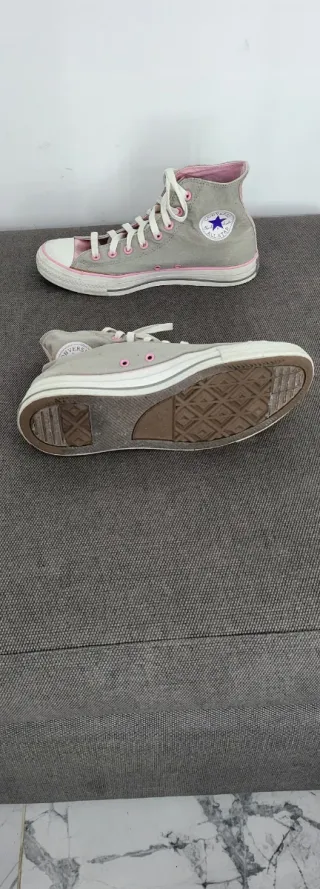 Converse Chuck Taylor Talla 42.5 Gris/Rosa