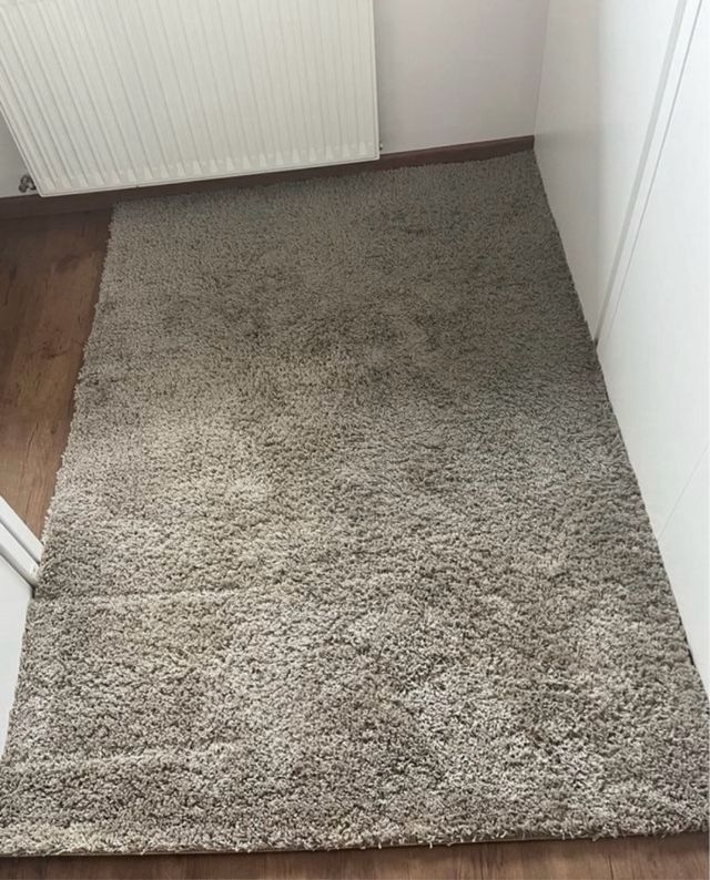 Alfombra IKEA HAMPEN gris poliéster