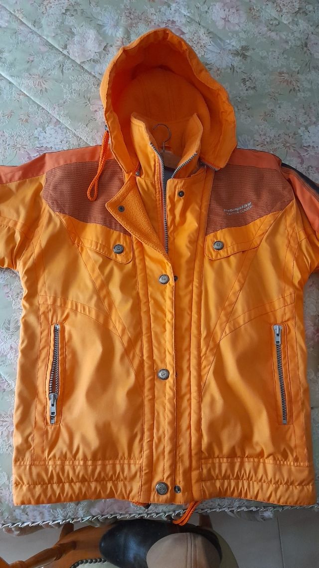 Cazadora esquí mujer naranja