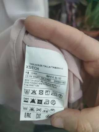 Blusa rosa manga larga