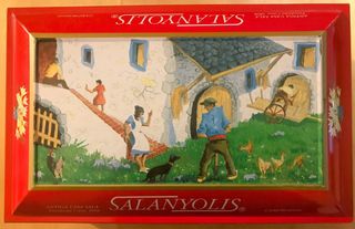 Scatola/barattolo/latta/scatola di latta/ottone/vintage