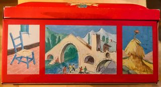 Scatola/barattolo/latta/scatola di latta/ottone/vintage