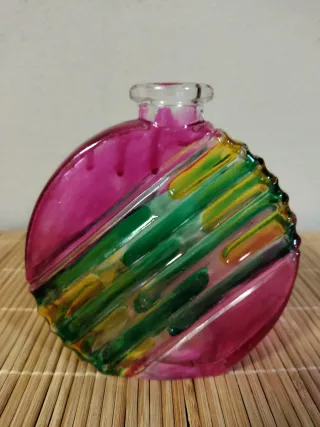 Ampolla vintage decorata