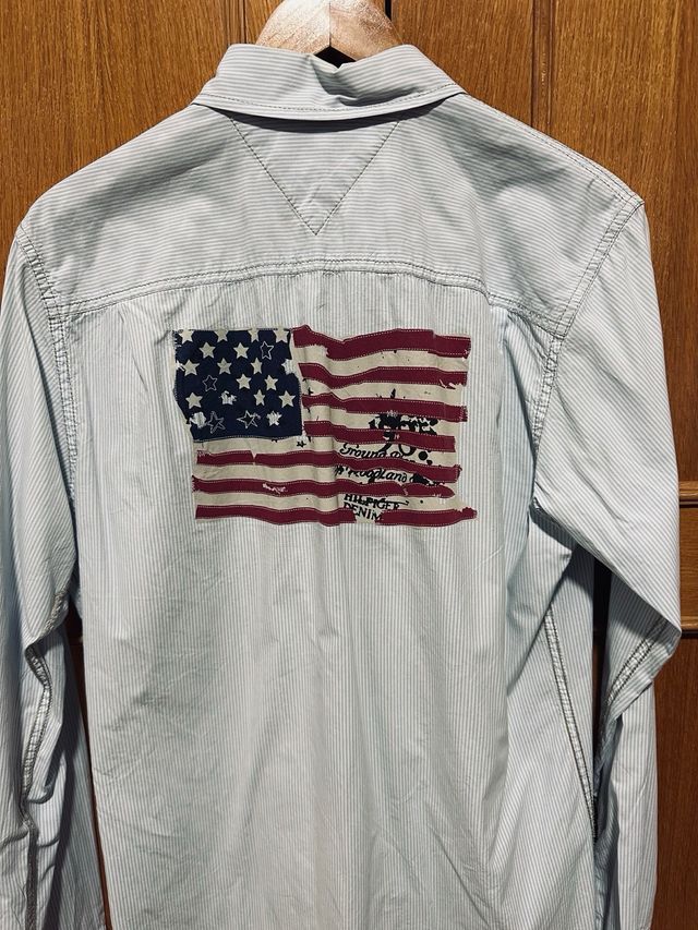 Camisa Tommy Hilfiger rayas azules Talla M