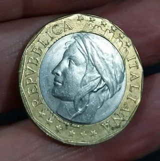 Italia 1000 Lire 1997 Mappa Europa Errata