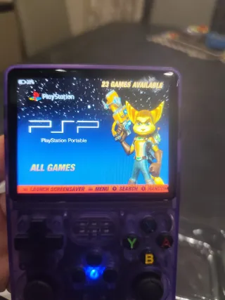 Console R36S Retro Gaming Viola