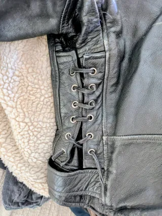 Chaqueta/chupa de cuero/motera