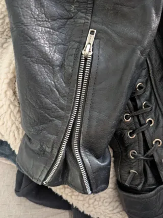 Chaqueta/chupa de cuero/motera