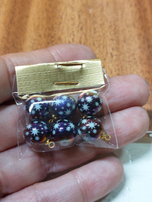 6 Bolas Navidad escala 1:6 Brillantes. barbie