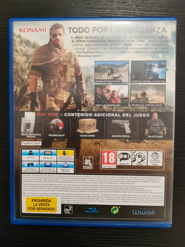 Metal Gear Solid V: The Phantom Pain PS4 Edizione Da