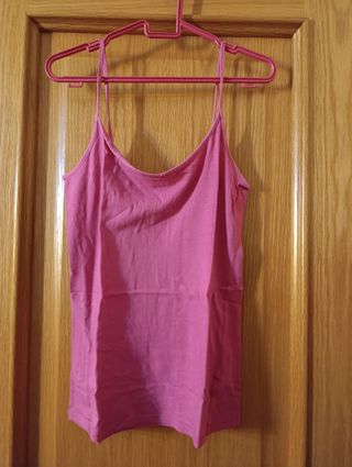 Camiseta rosa tirantes